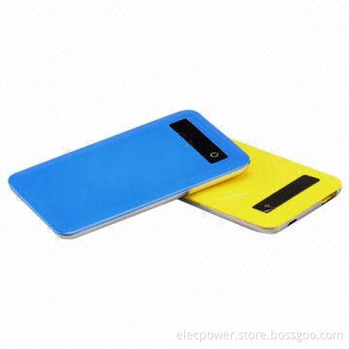Super Slim Power Bank with Touchscreen LED Display, 4,000mAh Capacity, Output 5V, 1A